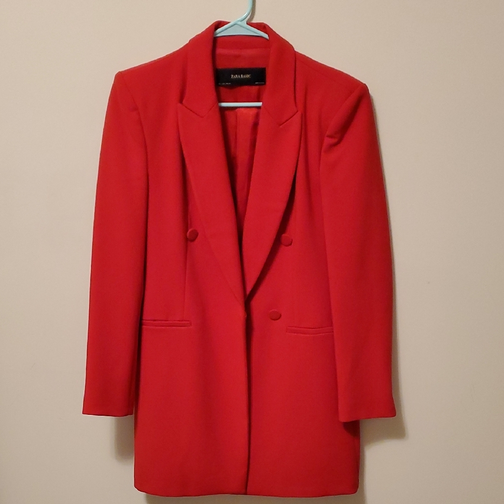 Women's Red Blazer Jacket